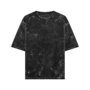 Camiseta Oversize de Algodón Lavado para Hombre, Manga Corta, Cuello Redondo, Verde Liso, Estilo Casual, Tejido de Punto Jersey, Ajuste Holgado - Product Image 5