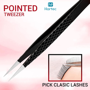 Stainless Steel Lash Grafted Tweezers, Fiber Tip Tweezers For Eyelash Extension, Non Slip Grip Precision Lash Tweezer For Volume - Product Image 4