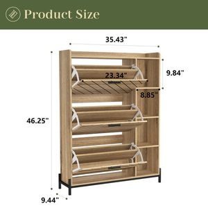 Mobiletto Portascarpe Moderno e Semplice in Metallo per Organizzazione e Stoccaggio in Casa e Soggiorno - Product Image 4