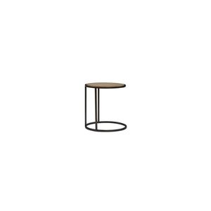 Tavolino da Comodino in Metallo/Legno Toffee, Design Elegante - Product Image 4