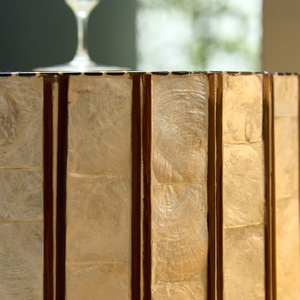 Mesa auxiliar de café con incrustaciones de nácar, diseño más reciente, precio de mayoreo de fábrica en Vietnam. - Product Image 4