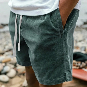 Shorts de survêtement vintage délavés à l'acide, coupe décontractée personnalisée, 100% coton molletonné, pour entraînement, fournisseur en gros - Product Image 2