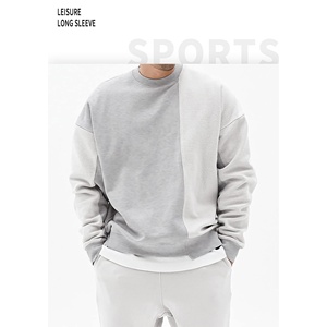 Gran oferta, sudaderas mezcladas de algodón para hombre de alta calidad, básicos informales de invierno con patrón sólido, recién llegado - Product Image 4