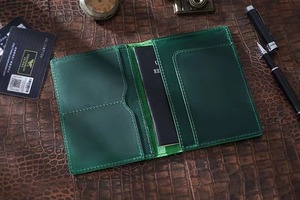 Handmade Full Grain Leather <b>Passport</b> Holder Luxury Travel <b>Wallet</b> Genuine Leather <b>Passport</b> Cover Custom Logo Bulk LPH-0326 - Product Image 3