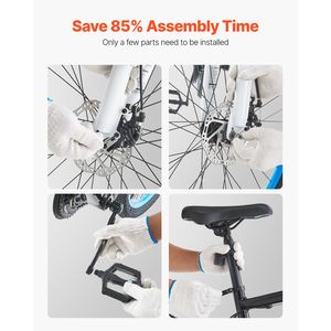 Bicicleta de Montaña MTB de 26 Pulgadas con Doble Suspensión Completa, 21 Velocidades, Cambio de Marchas por Rotación, Sillín Confortable, Frenos de Disco Dobles, Aluminio - Product Image 6