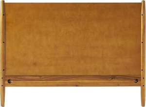 LikeHome Archer Queen Bed Frame with Solid Acacia Wood Light Finish Modern Boho Design and Traditional Style <b>Headboard</b> - Product Image 2