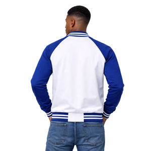 Chaqueta Varsity Blanca de Felpa Phi Beta Sigma, Ropa de Fraternidad Griega con Estilo Universitario Clásico, Calidez y Comodidad Premium - Product Image 2