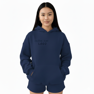 Sudadera Holgada Extra Grande de Alta Calidad para Mujer, Personalizada, de Algodón Grueso, con Estampado Puff, Transpirable, de Secado Rápido, para Otoño e Invierno - Product Image 5