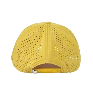 Casquette de golf personnalisée avec logo en patch de caoutchouc, 5 panneaux, forme perforée découpée au laser, casquette de sport, casquette de baseball performante - Product Image 5