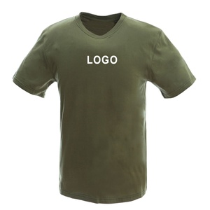 2024 vente en gros de nouveaux T-Shirts pour hommes de haute qualité 100% Polyester/coton vert col rond à manches courtes T-Shirt blanc - Product Image 2