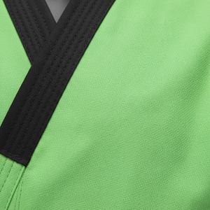 Nouveauté Kimono de Jiu-Jitsu en coton de haute qualité unisexe vert noir BJJ avec logo personnalisable - Product Image 5