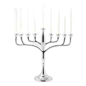 Ménorah tendance et de style actuel pour villas, synagogues, temples – Éclairage de table décoratif – Porte-bougie de Hanouka - Product Image 4