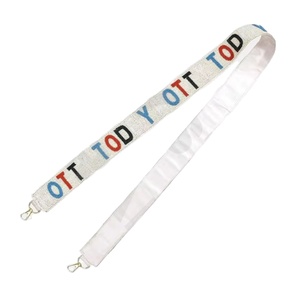 CRYSTAL CRAFT India Style Glass Bead Purse Correa Color personalizado Logo Accesorios de uso diario - Product Image 1