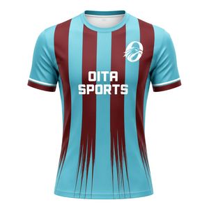 Maillot de handball Teal Maroon pour hommes, manches courtes, uniforme d'équipe athlétique, léger, respirant, pour les matchs de tournoi - Product Image 1
