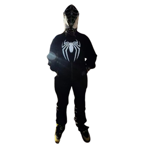 Sweat-shirt à capuche surdimensionné en molleton imprimé style streetwear de qualité supérieure avec broderie graphique personnalisée - Product Image 6
