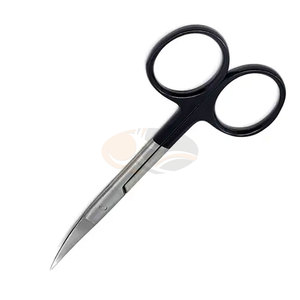 Ciseaux micro-iris manuels TC double courbure de haute qualité, lames droites en acier inoxydable, 2 pièces, instrument chirurgical à lames tranchantes - Product Image 5
