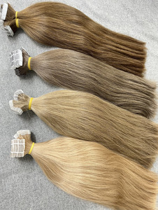 Dream Hair T03 Cheveux vierges vietnamiens sans produits chimiques, extensions à bandes adhésives, 36 pouces, trame simple, lisses naturels/ondulations souples, toutes couleurs, personnalisables - Product Image 4