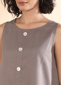 Maaesa - Top de Verano Ligero para Mujer, Diseño Casual, Cuello Redondo, Sin Mangas, Estampado Tie-Dye, Colección de Diseñador - Product Image 6