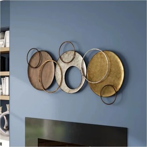 Nordic Style Abstract Metal Wall <b>Art</b> Decor Canvas Material for Living Room Home Decor Housewarming Gifts - Product Image 1