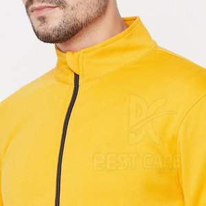 Survêtement zippé pour homme, couleur unie, design et taille personnalisés, prix bas, vente en gros, qualité supérieure, fabriqué au Pakistan - Product Image 6