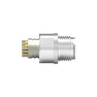 Connecteur mâle étanche IP67 Nian-Yeong WP-08M2-150-11 M12 X-Coded 8 broches moulé avec câble 48V 0.5A -20~85