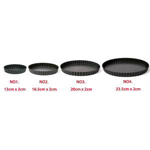 Molde para Tartas con Base Desmontable de 16.5 cm, Antiadherente de PTFE, Acanalado, para Quiche, Base Suelta, para Pie y Flan, Utensilio de Repostería Hecho en Corea - Product Image 5