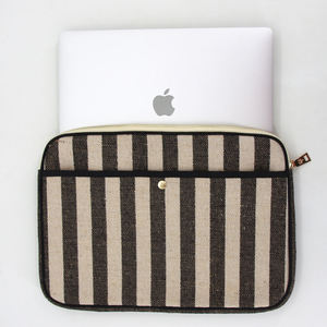 Handmade Natural Fiber Jute Laptop <b>Bag</b> with Zipper Closure Stylish Eco Office Carry <b>Bag</b> for Business Travel - Product Image 1