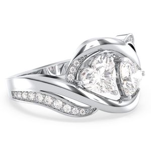 แหวนหมั้นเพชรโมอิสซาไนต์ดีไซน์คลาสสิก REYES Elegant เงินแท้ 925 ชุบทองคำขาว 14K 22K ของขวัญแต่งงาน เครื่องประดับชั้นดี - Product Image 3