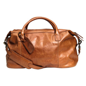 Vintage Leather Weekender Bag Large Capacity Overnight Travel Duffel Bag Gym Sports Bag with Zipper - Product Image 4