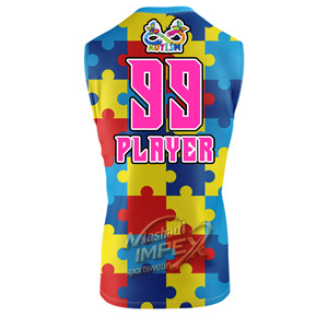 เสื้อฟุตบอลออทิสติก เสื้อแบบกลับด้านได้ ผ้าแห้งเร็ว พิมพ์ลายแบบ Sublimation / เสื้อฟุตบอลแบบกำหนดเอง เสื้อกีฬาสั่งทำพิเศษ 7v7 2026 - Product Image 6