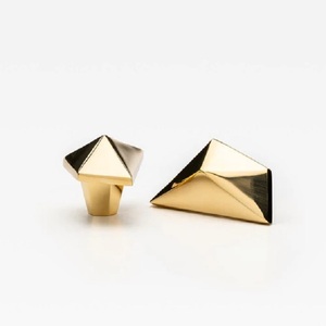Creative Metal Hot Selling Brass Cabinet Knob Minimalist Furniture Shinny Gold Durable Modern Eco-Friendly Unique Design - Product Image 1