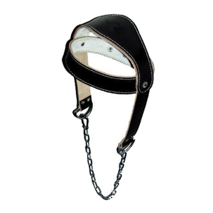 Factory Price Adjustable Anti-Slip <b>Leather</b> Head <b>Harness</b> for Weightlifting Gym Workout-Unisex <b>Leather</b> Head <b>Harness</b> With OEM - Product Image 1