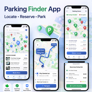 การพัฒนาแอปค้นหาที่จอดรถขั้นสูง |   ระบบนำทางหาที่จอดรถแบบเรียลไทม์ |   โซลูชันอัจฉริยะที่ปรับขนาดได้ - Product Image 1