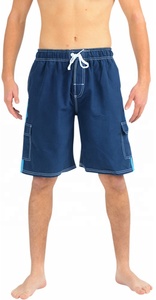 Short de bain pour homme grande taille, doublure en maille écologique, polyester/coton, imperméable, respirant, séchage rapide, poche cargo - Product Image 4