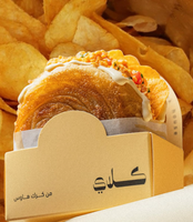 Boîte à sandwich, plateau, emballage alimentaire rapide, biodégradable, recyclable, écologique, pour sushi, bonbons, gâteaux, gaufres, boulangerie, hamburgers, en papier – Vente chaude
