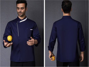 Veste de chef professionnelle à manches longues pour restaurant, uniforme de cuisine pour hommes, veste de cuisinier, cuisine, boulangerie - Product Image 6