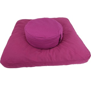 Juego de Cojines de Meditación Zafu Zabuton, Cojín Redondo Relleno de Trigo Sarraceno con Base Gruesa para Yoga, Mindfulness y Meditación en Casa - Product Image 4