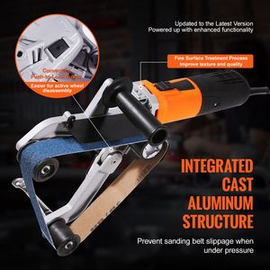 Lucidatrice Professionale per Tubi 1000W, Levigatrice a Nastro a 6 Velocità Variabili 1100-3200rpm, Macchina per Levigatura di Tubi - Product Image 3