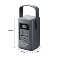 Station d'alimentation silencieuse Solarplay 25db 20W 65W 100W, batterie portable