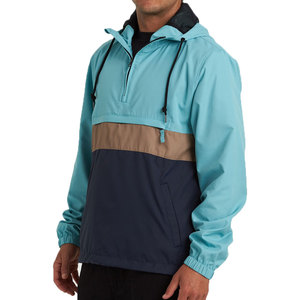 OEM Custom Logo Print Waterproof Outdoor Sportswear Jackets Low MOQ Windbreaker Pullover Quarter Zip Windproof Anorak Jacket - Product Image 2
