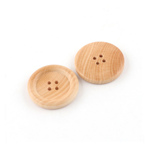 Botones de Malla de Madera de Alta Calidad con 4 Agujeros, Decoración Elegante Grabada e Impresa para Abrigos, Técnica de Recubrimiento Ecológica - Product Image 3