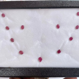 Conjunto de Joyería de Rubíes Naturales de Liberia de 11.15 Ct – Conjunto de Colgante y Aretes, Gema de Rubí Rojo Genuino al por Mayor - Product Image 1