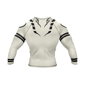 Rashguard MMA pour homme de qualité supérieure, respirant, manches longues, élégant, en Spandex/Nylon, couleur personnalisable, en vente - Product Image 4