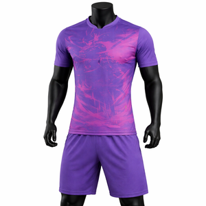 Camiseta de Entrenamiento de Fútbol para Hombre Adulto, Transpirable, Ligera, de Manga Corta, Conjunto de Uniforme Deportivo para Entrenamiento y Juego - Product Image 1