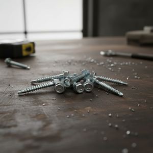 Vis autoperceuse à tête hexagonale PDC / Vis autotaraudeuse galvanisée en acier au carbone, pas fin, en pouces - Product Image 1