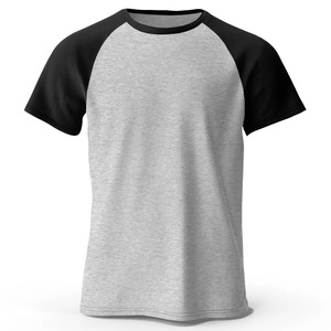 Camiseta de Jersey para Hombre, Cuello Redondo, Manga Corta, 100% Algodón, Color Blanco/Negro, Ribete en Contraste, Diseño Personalizado, Talla Grande, Transpirable - Product Image 6