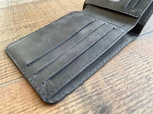 Men's Retro Casual <b>Slim</b> Genuine Leather <b>Wallet</b> High Quality Multi-<b>Card</b> <b>Card</b> Holder Vintage Style-LW-0157 - Product Image 3
