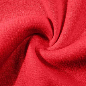 Sweat-shirt décontracté pour femme, rouge, col en V, respirant, léger, en spandex, manches longues, poches latérales, coupe régulière, design 2-en-1 - Product Image 6