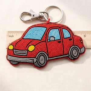Trendy Handmade Seed Beads Beaded Keychain Fashion <b>Bag</b> <b>Charm</b> Elegant Colorful Seed Beads Embroidery Keychain Gift Accessory - Product Image 4