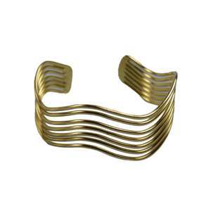 Ladies Classic Style Jewelry <b>Bracelet</b> Handcuff Design with Decor Brass Metal for Wedding Parties Festive Functions-Wedding Gift - Product Image 3